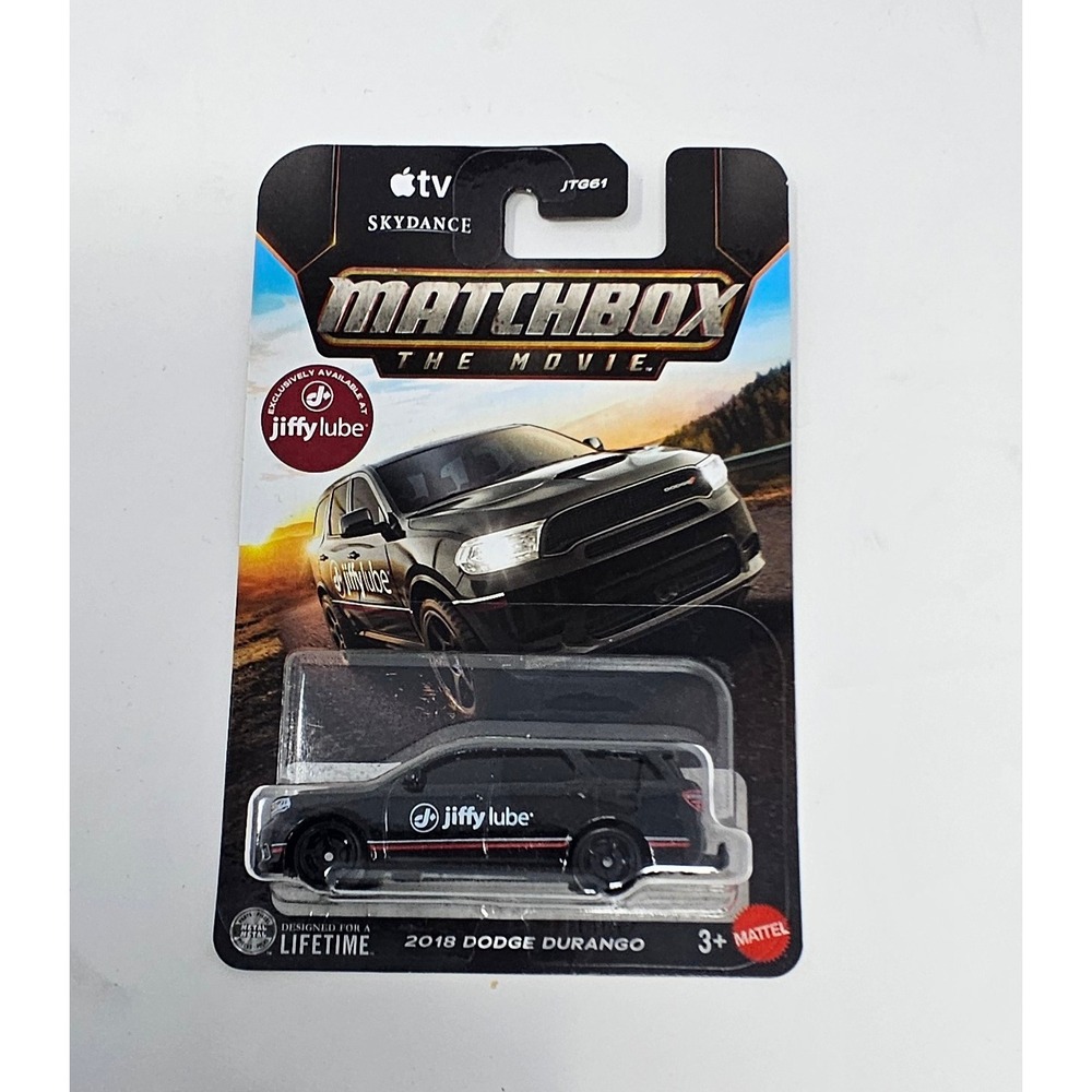 Matchbox The Movie X Jiffy Lube Car NEW 2018 Dodge Durango 1:64 Scale Promo